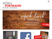Tablet Screenshot of moebel-portmann.ch